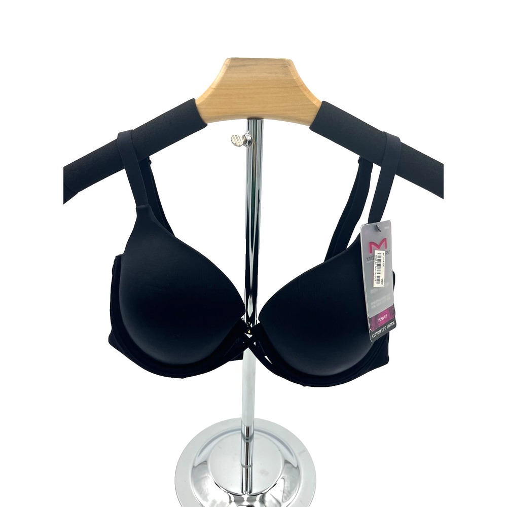 Maidenform Push Up Bra Custom Lift Style DM9400 Color Black XBK Size 36DD‎